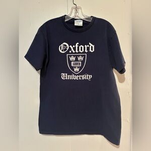 Vintage Oxford University Navy Blue T-Shirt